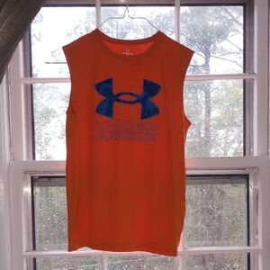 (bundle) Under Armour Kids Swimming Tank Top in Orange with orange shorts